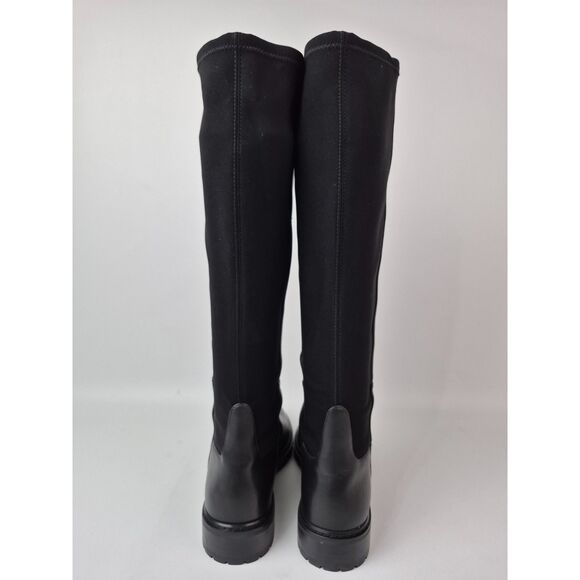 Stuart Weitzman Women's Black City Knee High Leather Boots Size 7.5 B SJ198 - Picture 5 of 7